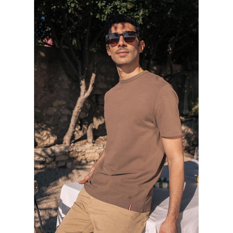 25pe-tshirt-homme-prestige-marron-made-in-france-coton-ceremonie-1