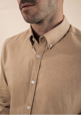 23ah-chemise-homme-centre-ville-chevrons-ocre-coton-2