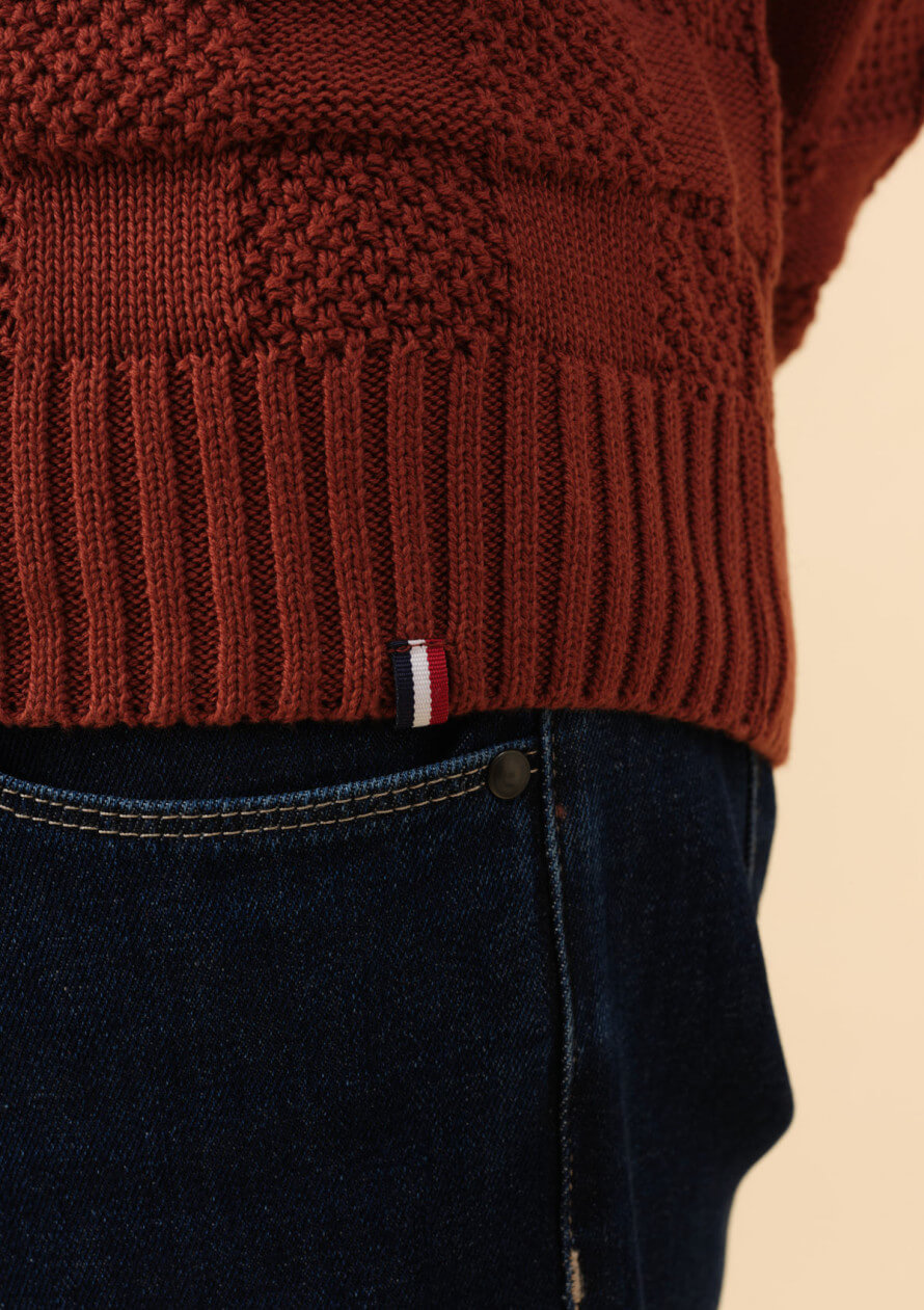 25ah-pull-homme-mosaique-terracotta-made-in-france-5