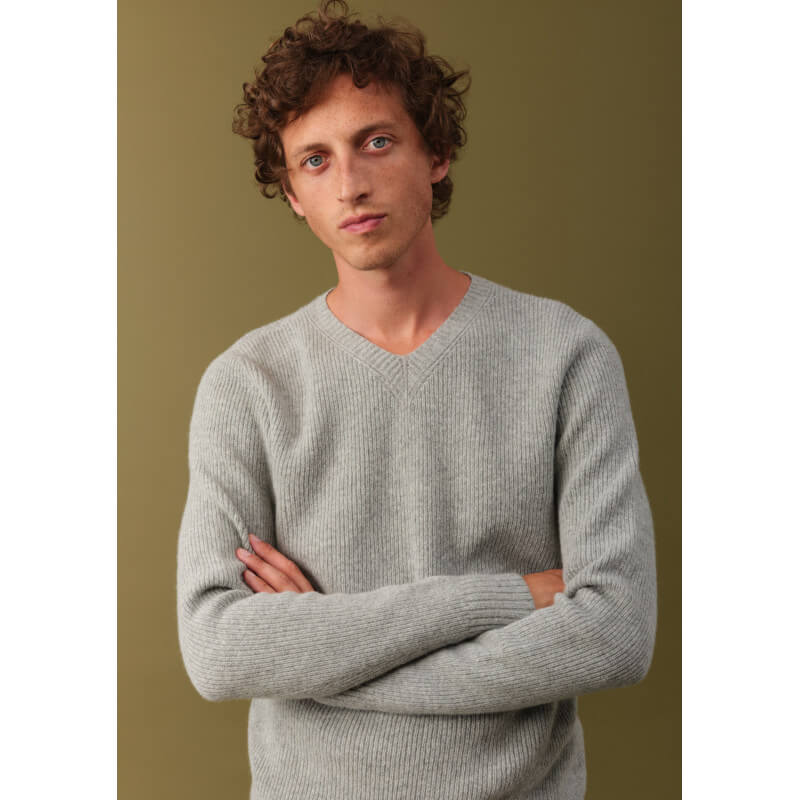 22ah-pull-homme-libre-gris-clair-made-in-france-recyclé-tricotage-3d-1