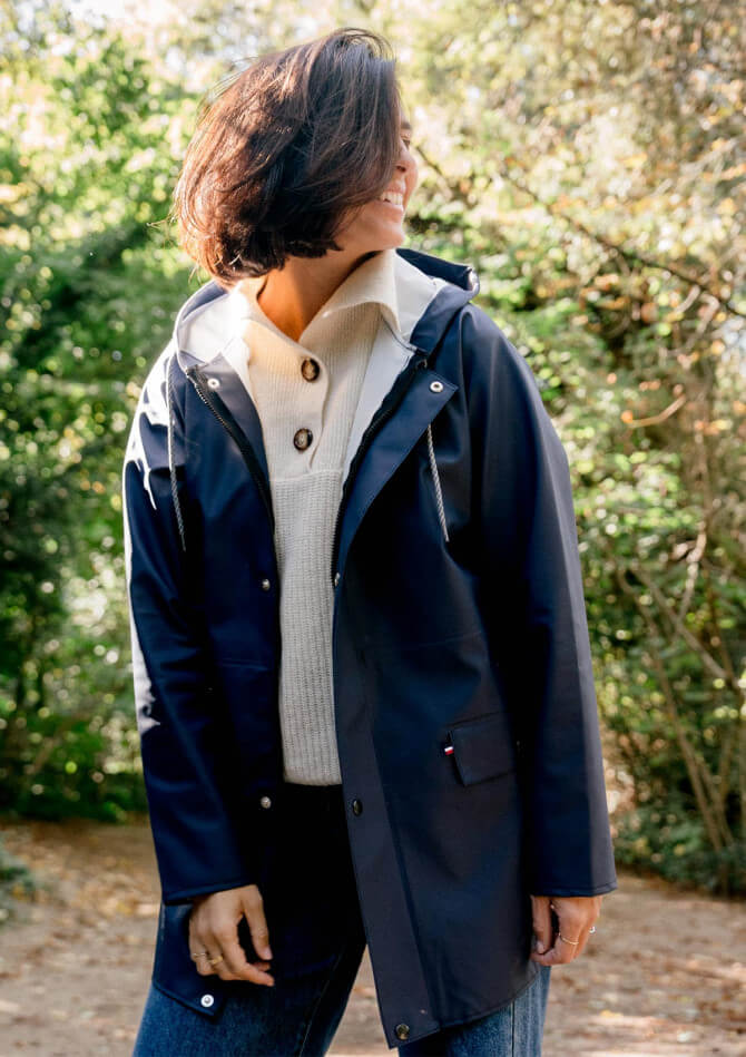 Imperméable Marine Femme GAELLE - Made In France - Montlimart