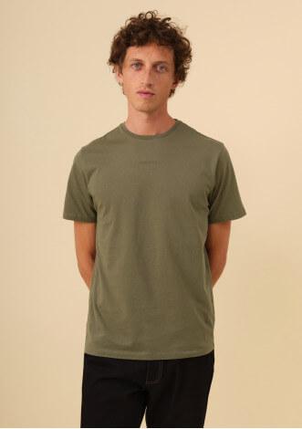 T-shirt Kaki Homme AIR - Coton Bio - Montlimart