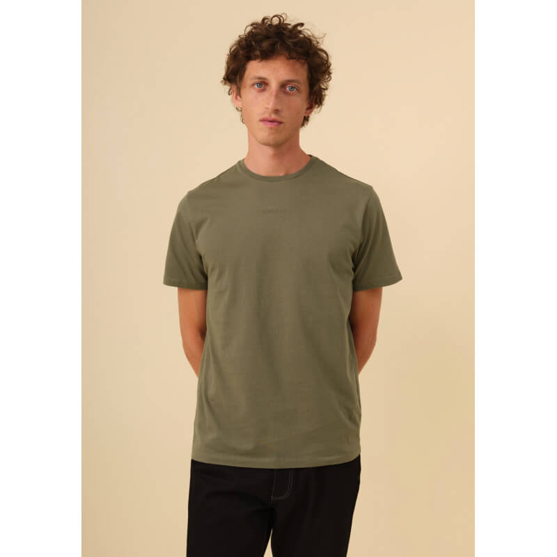 T-shirt Kaki Homme AIR - Coton Bio - Montlimart