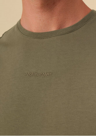 T-shirt Kaki Homme AIR - Coton Bio - Montlimart