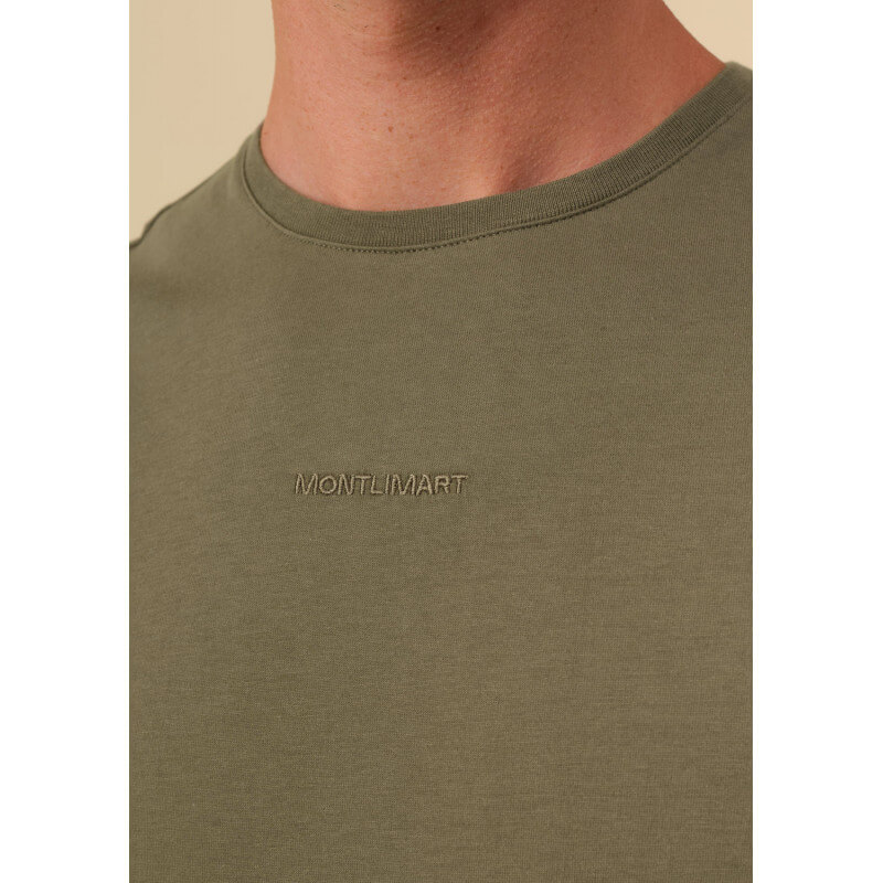 T-shirt Kaki Homme AIR - Coton Bio - Montlimart