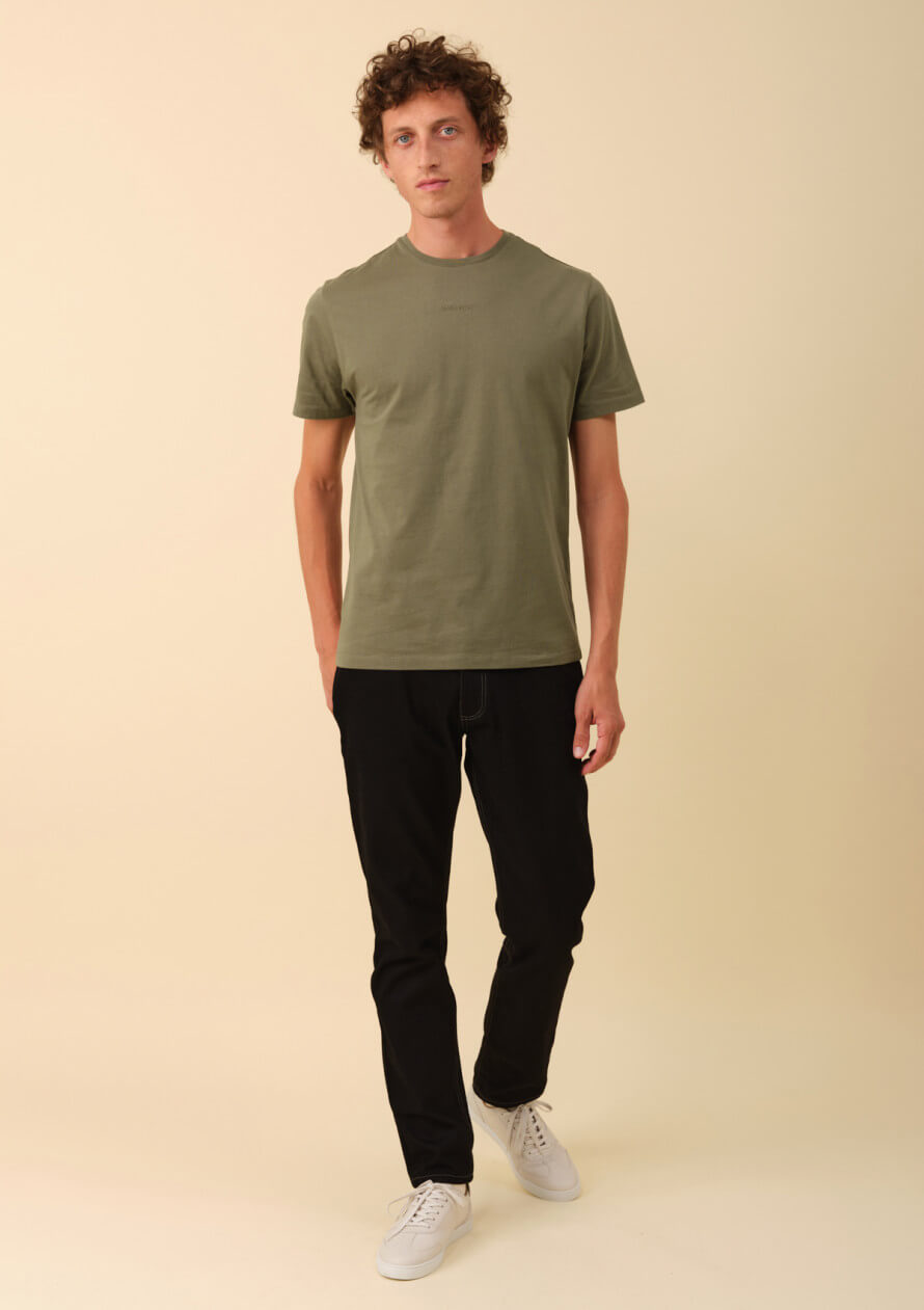 T-shirt Kaki Homme AIR - Coton Bio - Montlimart