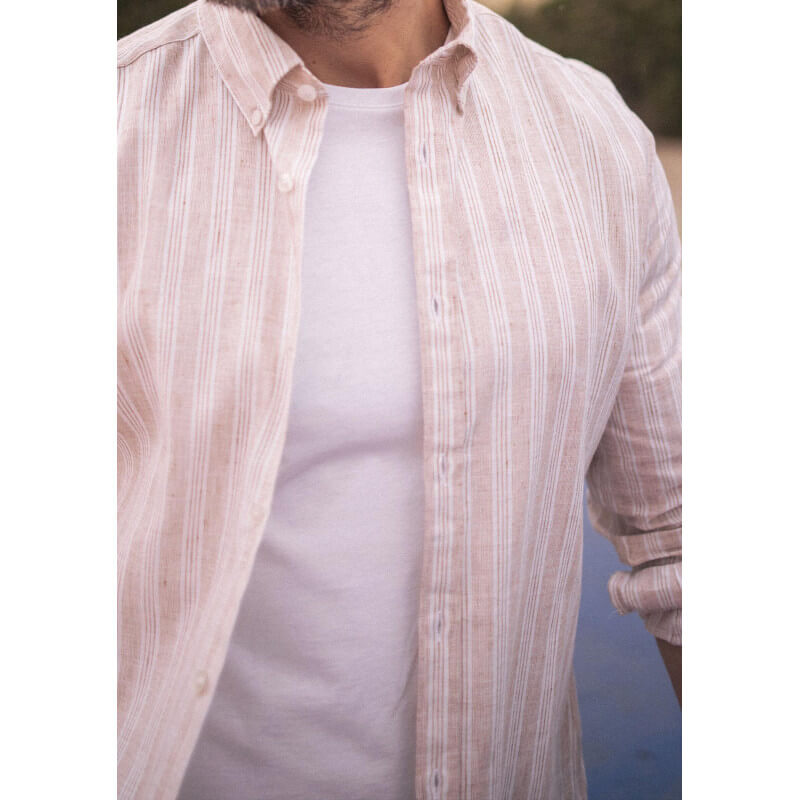 23pe-chemise-homme-centre-lin-rayure-vintage-camel-coton-bio-lin-2