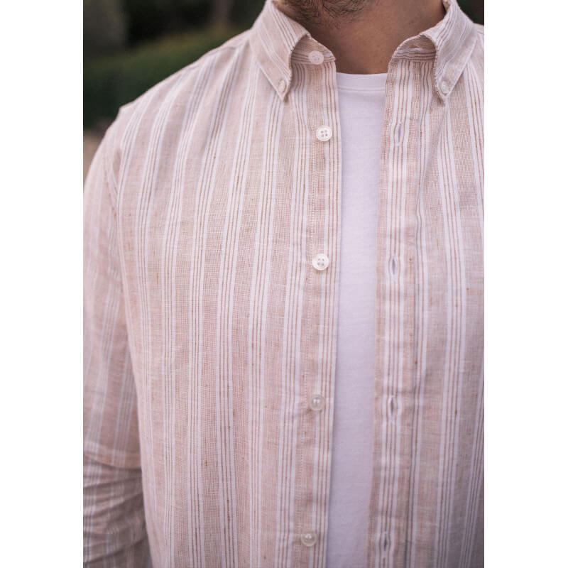 23pe-chemise-homme-centre-lin-rayure-vintage-camel-coton-bio-lin-3
