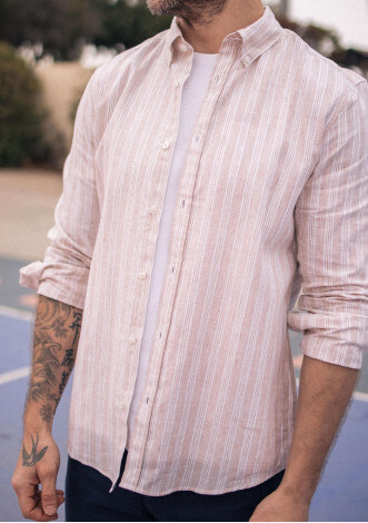 23pe-chemise-homme-centre-lin-rayure-vintage-camel-coton-bio-lin-4