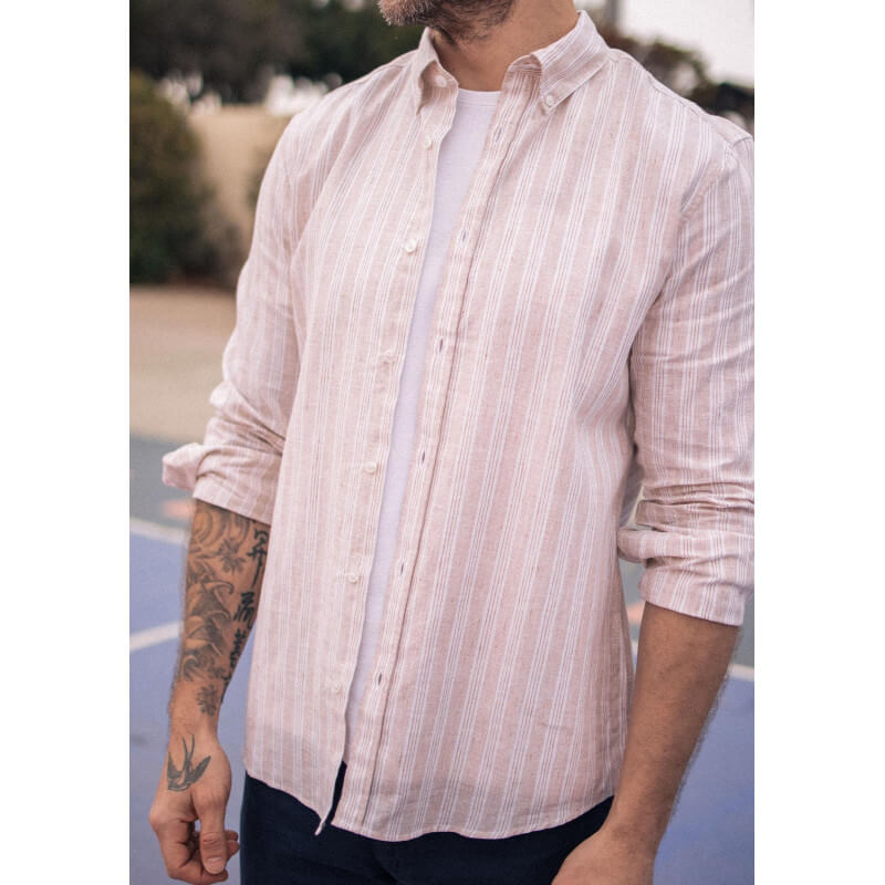 23pe-chemise-homme-centre-lin-rayure-vintage-camel-coton-bio-lin-4