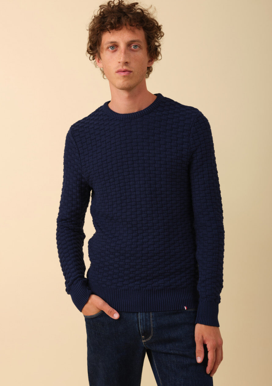 21pe-pull-homme-damier-bleu-foncé-coton-bio-made-in-france-4