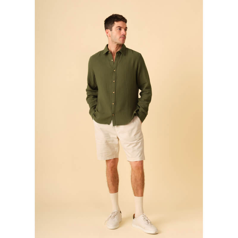 chemise-homme-gabriel-vert-gaufre-coton-collection-printemps-ete-2026-5