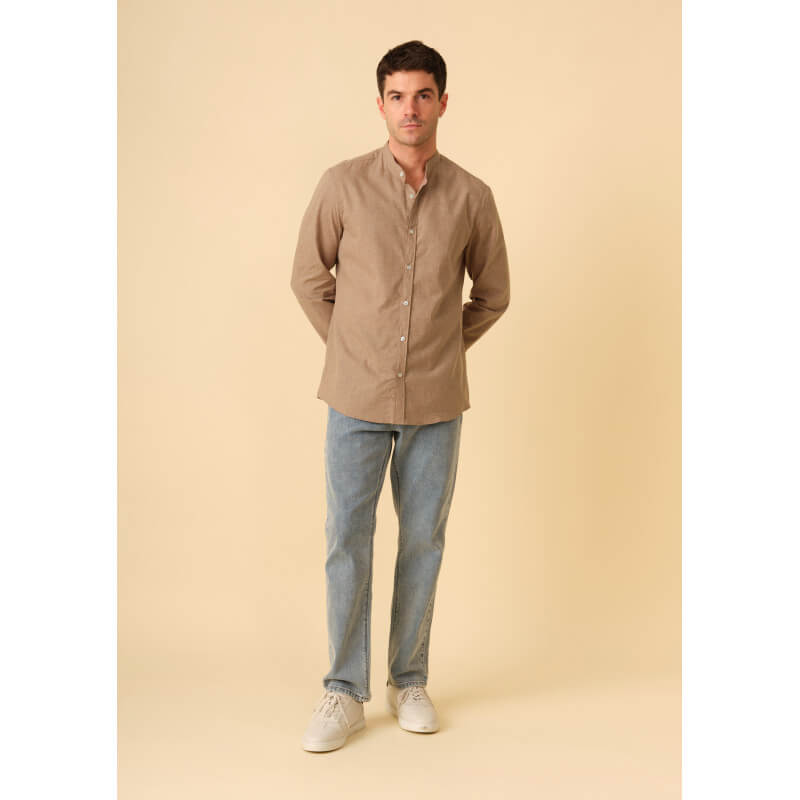 chemise-homme-maolin-marron-coton-collection-printemps-ete-2026-3