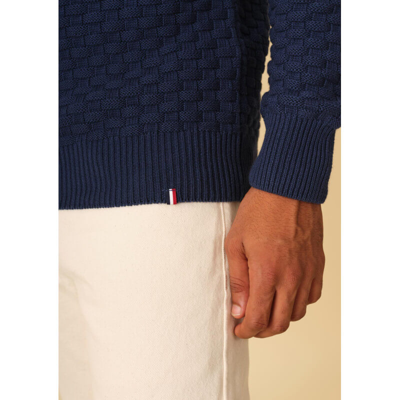 pull-homme-damier-bleu-fonce-made-in-france-collection-printemps-ete-2021-3