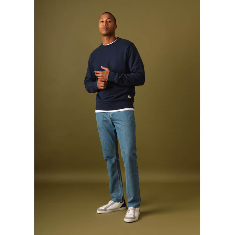 Jean droit LUCAS bleu clair made in France - MONTLIMART