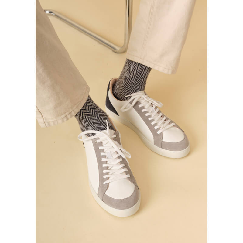 chaussettes-homme-chevron-marine-gris-clair-made-in-france-collection-automne-hiver-2022-2