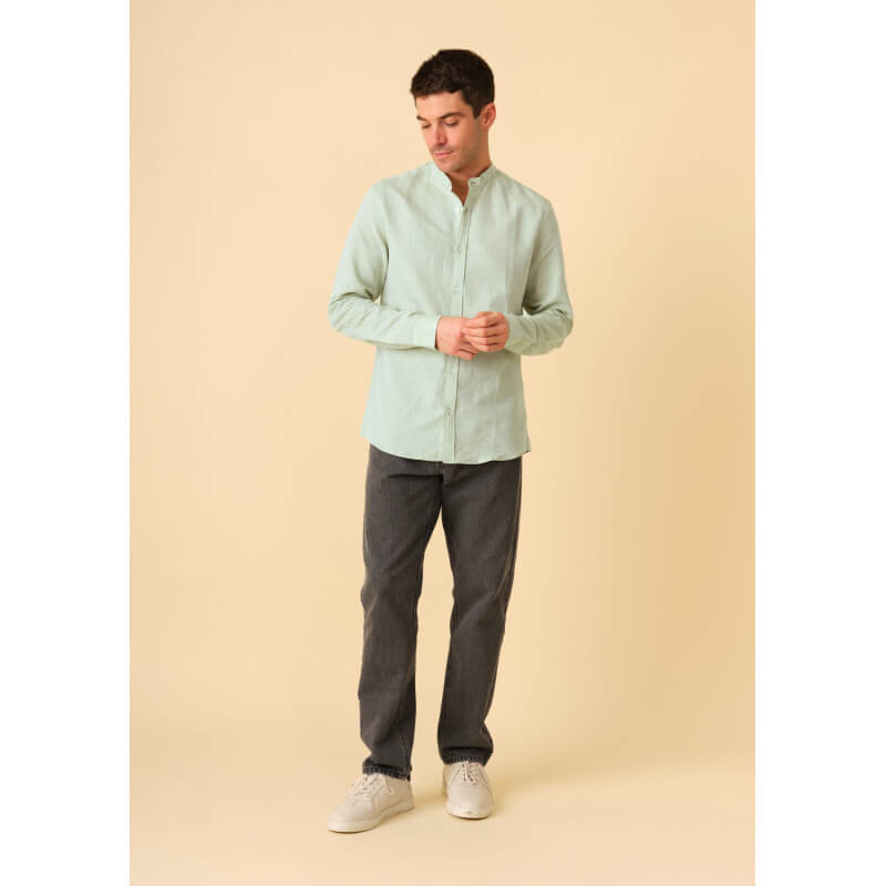 chemise-homme-maolin-vert-coton-collection-printemps-ete-2023-3