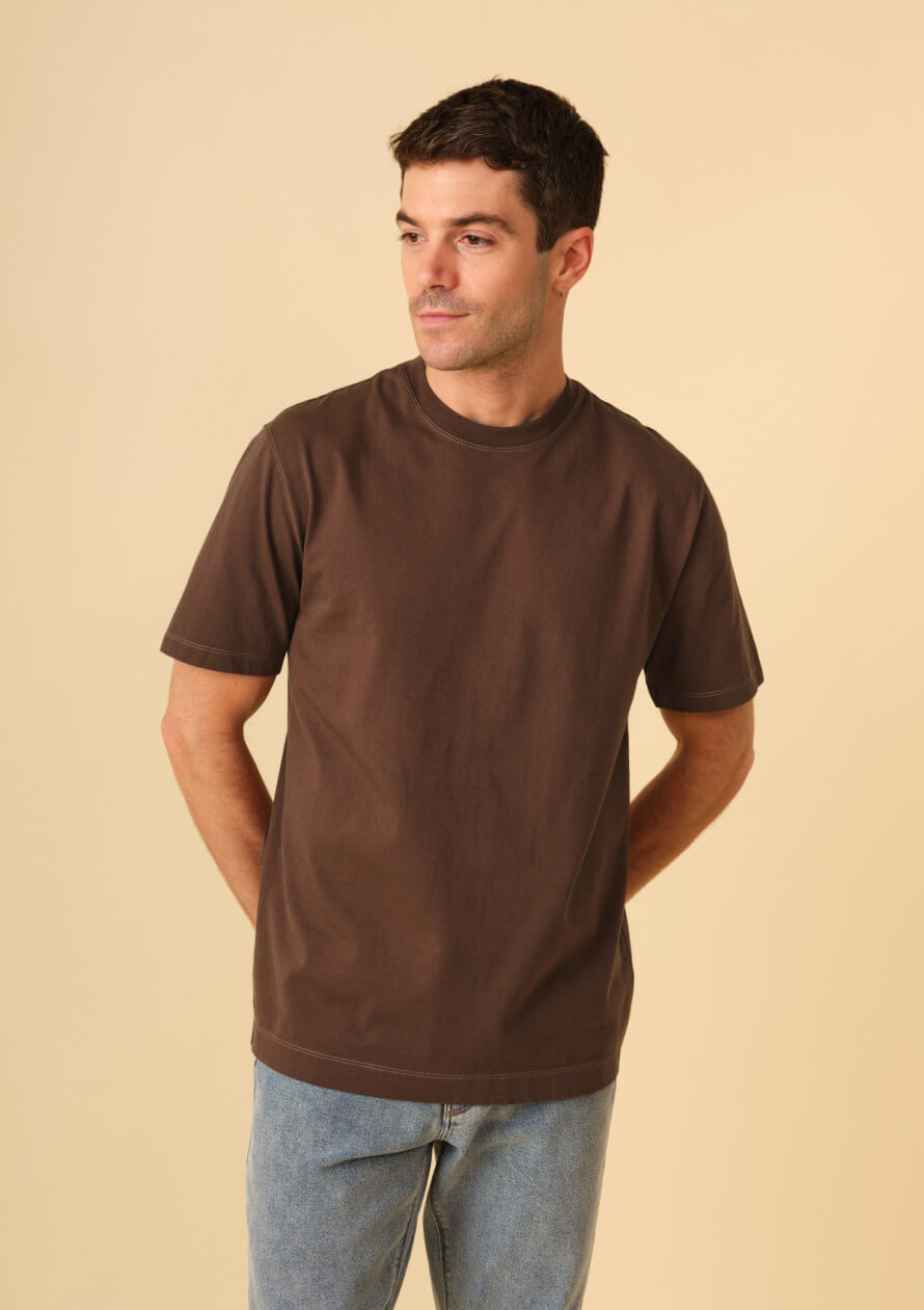 t-shirt-homme-haras-marron-coton-collection-printemps-ete-2026-5