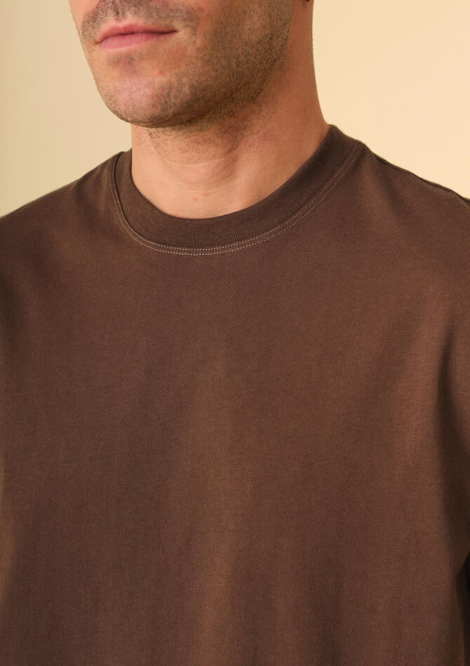 t-shirt-homme-haras-marron-coton-collection-printemps-ete-2026-2