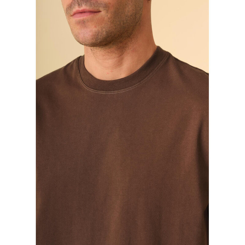t-shirt-homme-haras-marron-coton-collection-printemps-ete-2026-2