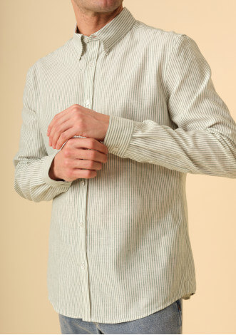 chemise-homme-centre-lin-vert-rayures-coton-collection-printemps-ete-2024-3
