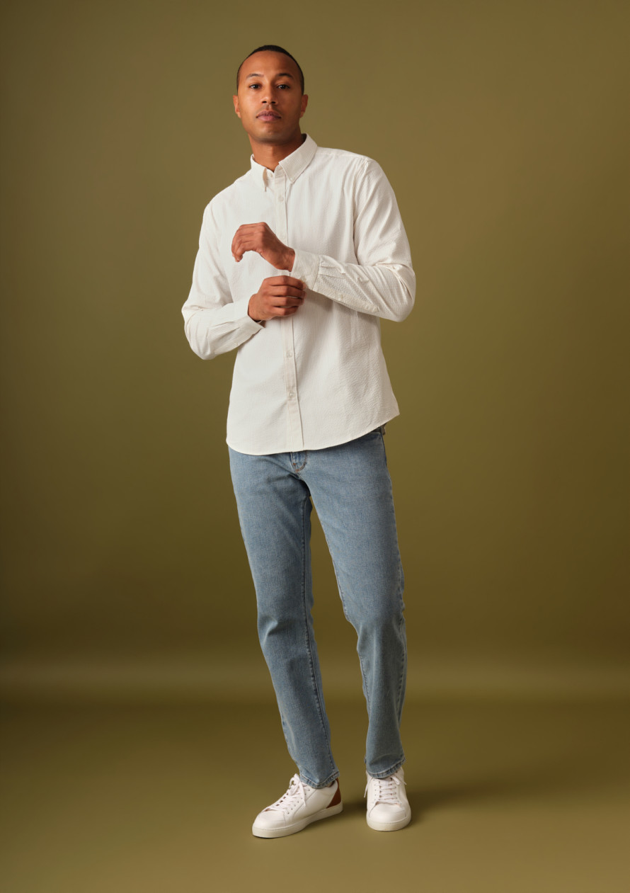 chemise-homme-centre-ville-texture-beige-rayure-coton-collection-printemps-ete-2024-5