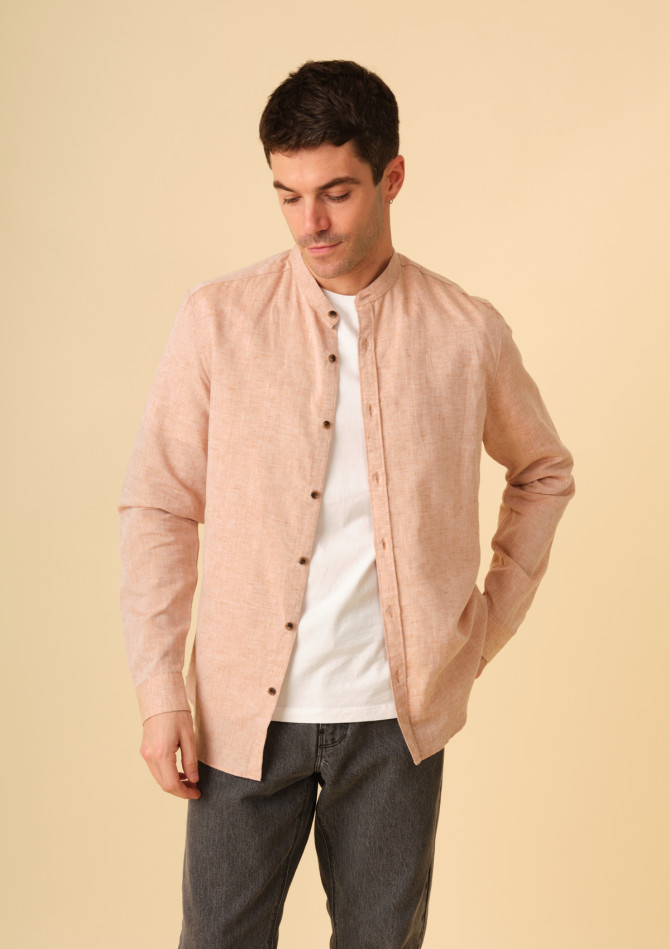 chemise-homme-maolin-terracotta-coton-collection-printemps-ete-2025-1