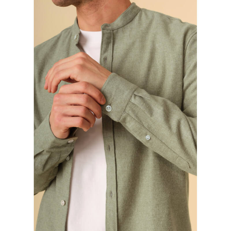 chemise-homme-montlimart-vert-chine-coton-collection-automne-hiver-2024-1