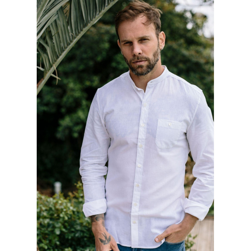 18pe-chemise-homme-blanc-en-lin-col-mao-montlilin-3 18pe-chemise-homme-blanc-en-lin-col-mao-montlilin-3