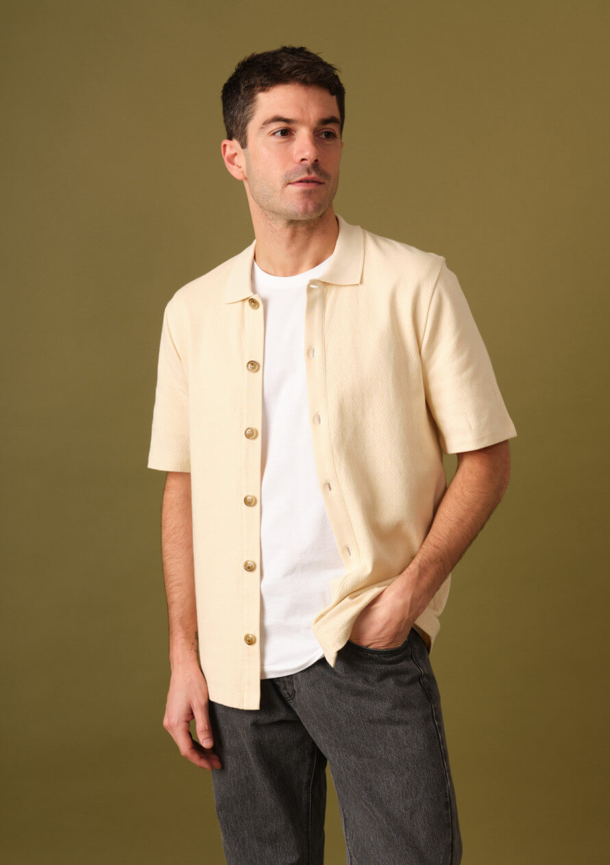 polo-homme-reveur-ecru-coton-collection-printemps-ete-2025-2