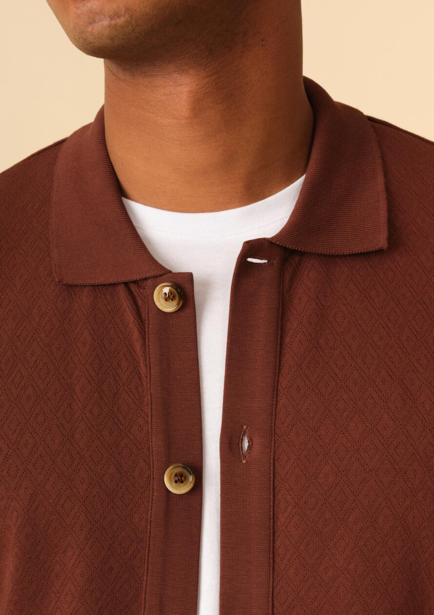 polo-homme-reveur-marron-coton-collection-printemps-ete-2026-2