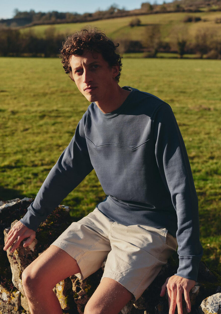 SWEAT JACRON BLEU AZUR