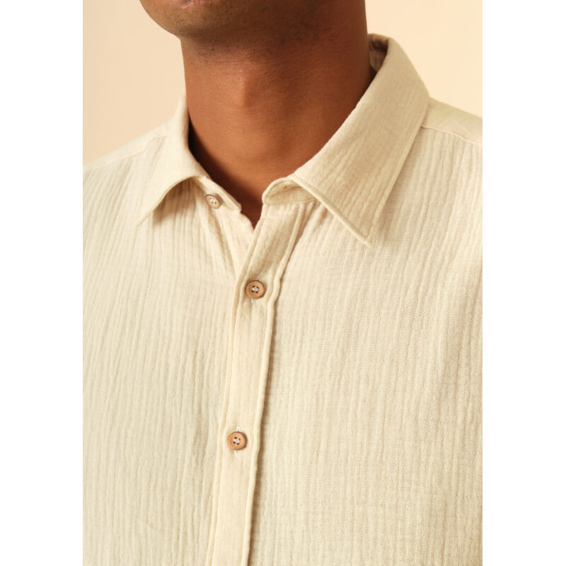 chemise-homme-gabriel-ecru-gaufre-coton-collection-printemps-ete-2026-3