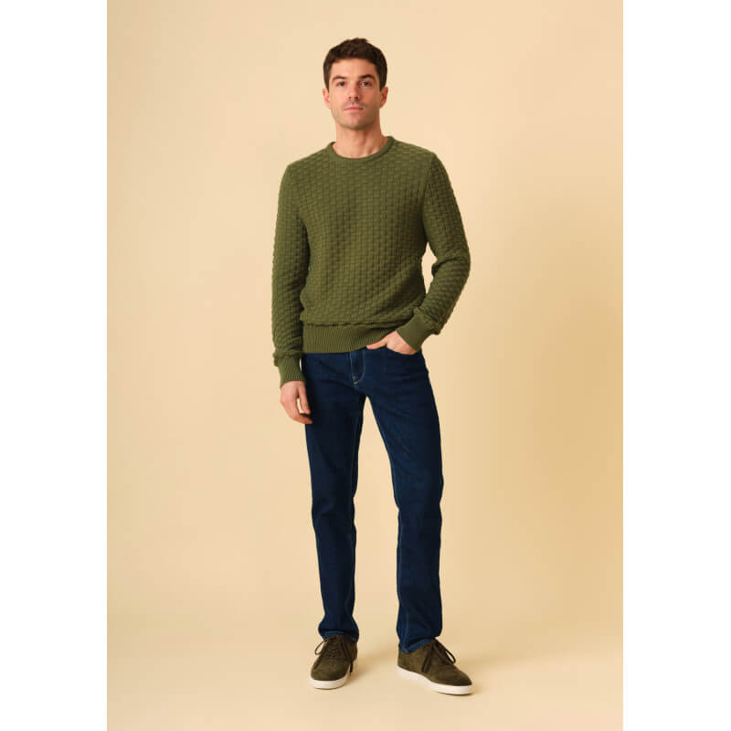 pull-homme-damier-sauge-made-in-france-colelction-automne-hiver-2023-2