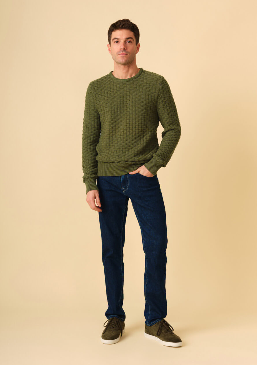 pull-homme-damier-sauge-made-in-france-colelction-automne-hiver-2023-2