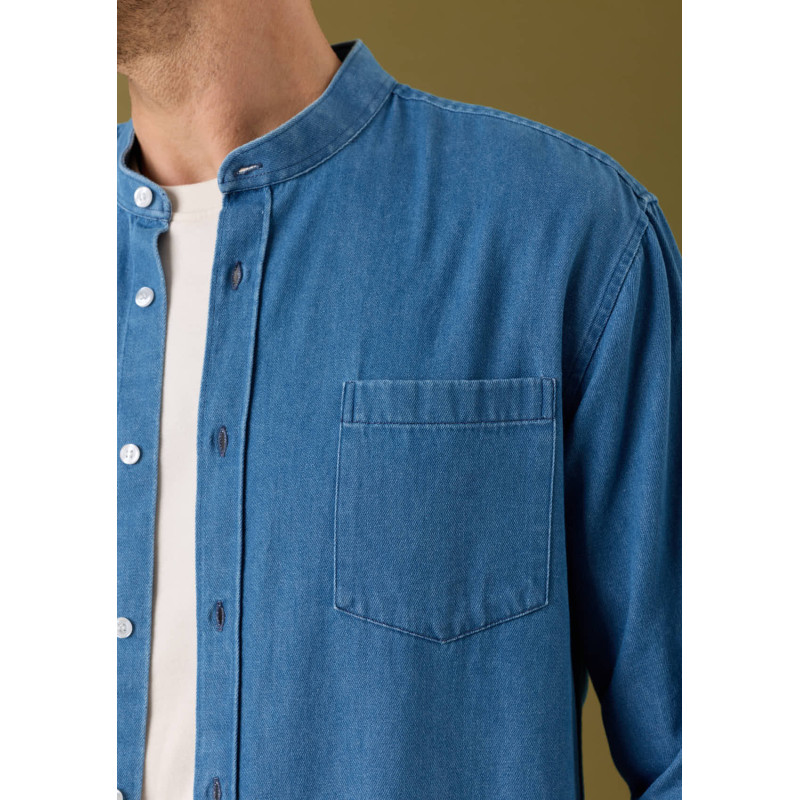 chemise-homme-pierre-denim-coton-collection-automne-hiver-2026-2