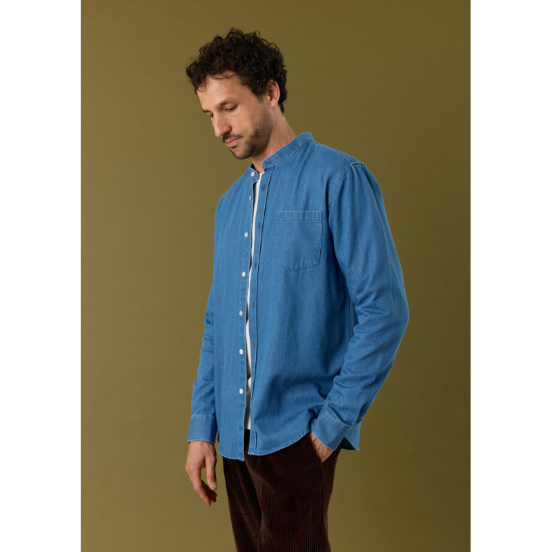 chemise-homme-pierre-denim-coton-collection-automne-hiver-2026-3