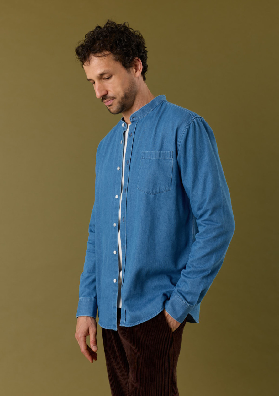 chemise-homme-pierre-denim-coton-collection-automne-hiver-2026-3