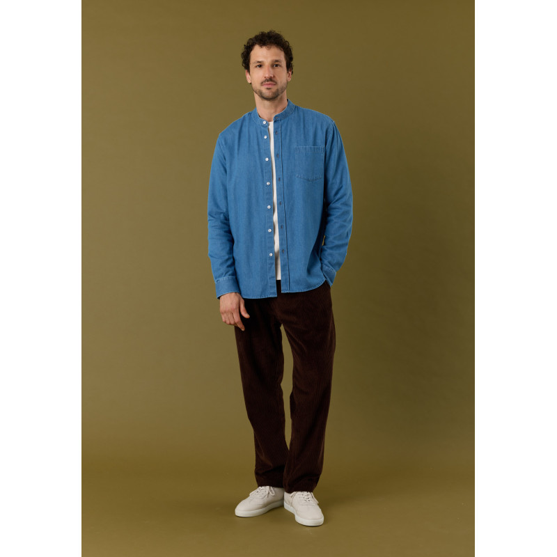 chemise-homme-pierre-denim-coton-collection-automne-hiver-2026-4
