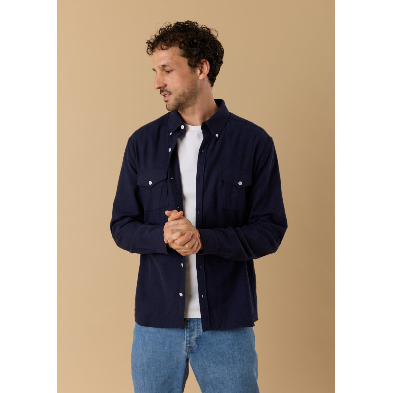 chemise-homme-surtout-bleu-marine-coton-biologique-collection-automne-hiver-2026-1