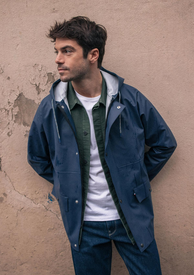Imperméable BRUME bleu made in France - Montlimart