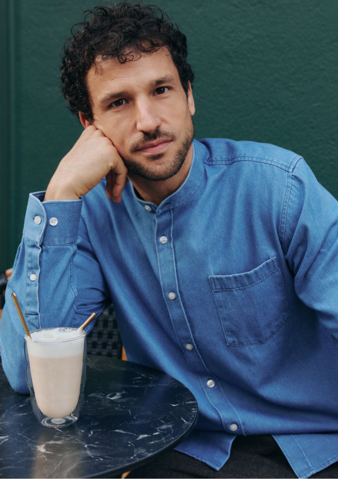 chemise-homme-pierre-denim-coton-collection-automne-hiver-2026-1