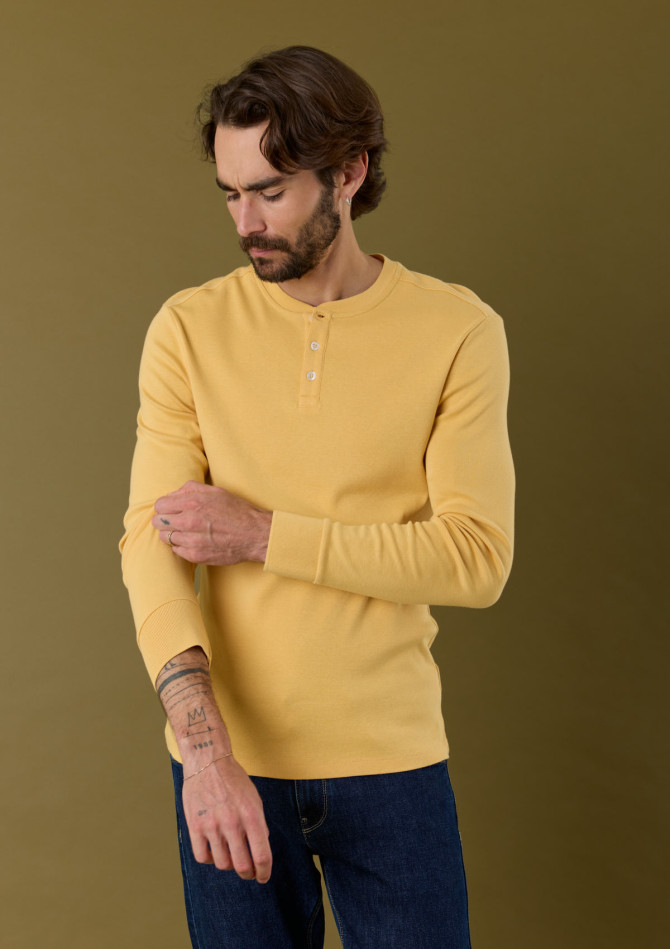 t-shirt-homme-respect-jaune-coton-biologique-collection-automne-hiver-2026-1