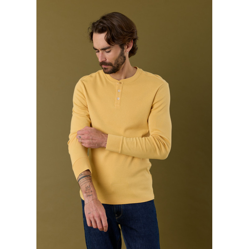 t-shirt-homme-respect-jaune-coton-biologique-collection-automne-hiver-2026-1