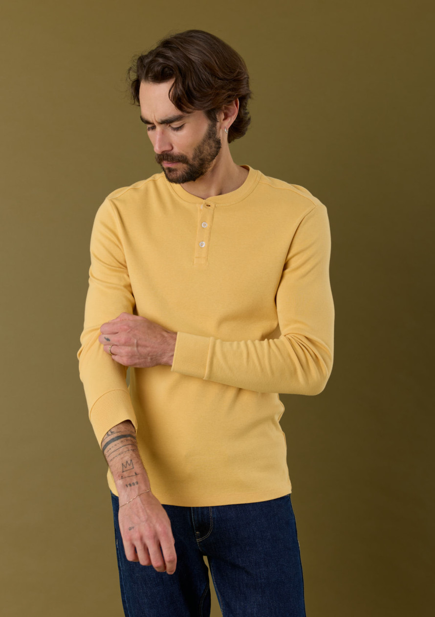 t-shirt-homme-respect-jaune-coton-biologique-collection-automne-hiver-2026-1