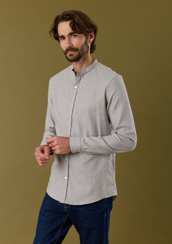 chemise-homme-montlimart-gris-chine-coton-biologique-collection-automne-hiver-2026-1