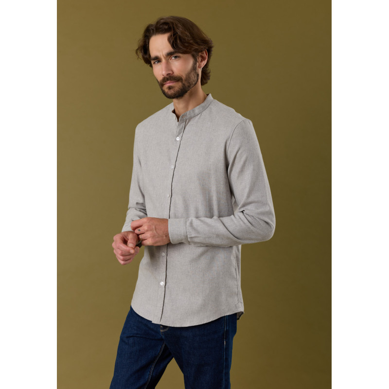 chemise-homme-montlimart-gris-chine-coton-biologique-collection-automne-hiver-2026-1