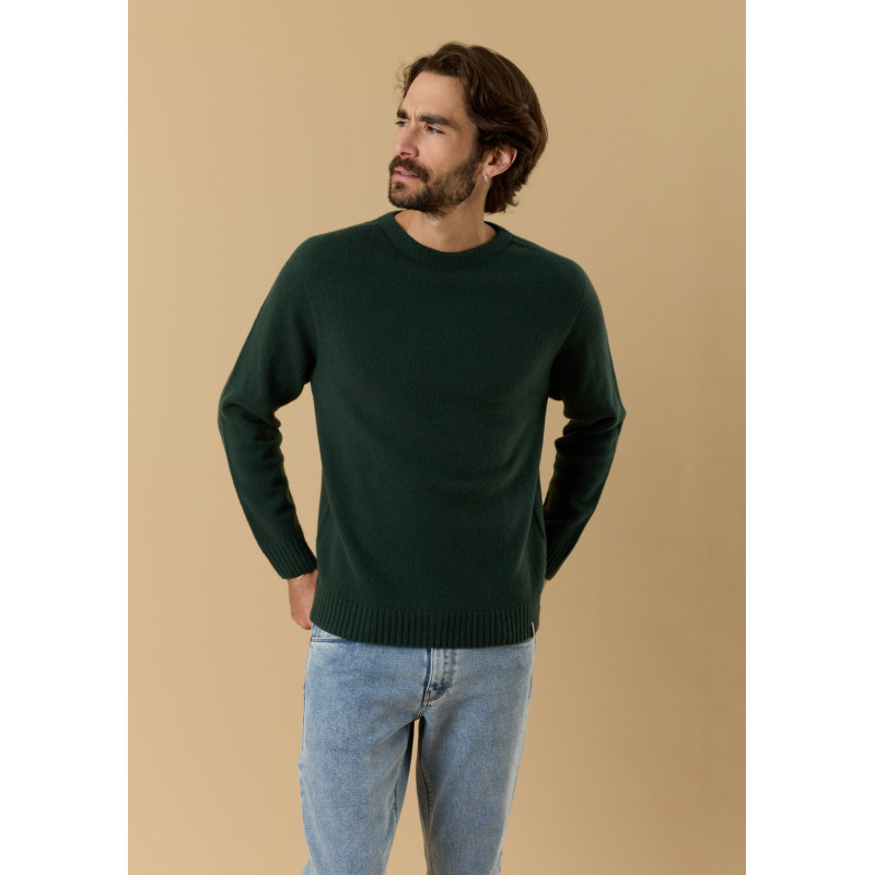 pull-homme-toison-vert-made-in-france-laine-merinos-collection-automne-hiver-2026-2
