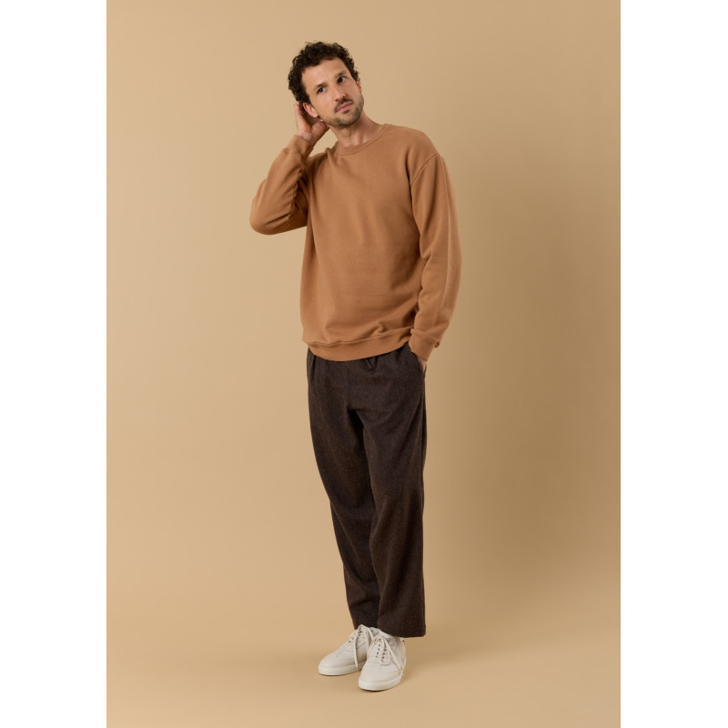 sweat-homme-alex-camel-coton-biologique-collection-automne-hiver-2026-1