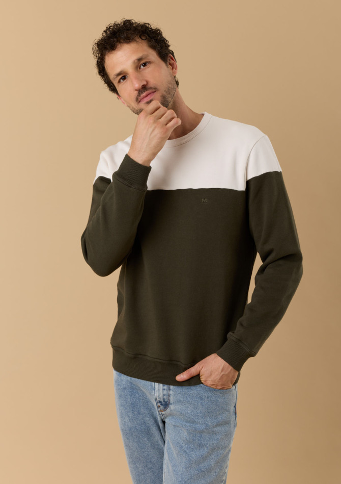 sweat-homme-climat-kaki-creme-coton-biologique-collection-automne-hiver-2026-1